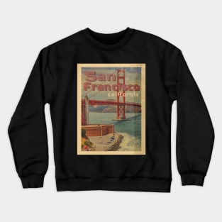 San Francisco Vintage Poster Crewneck Sweatshirt